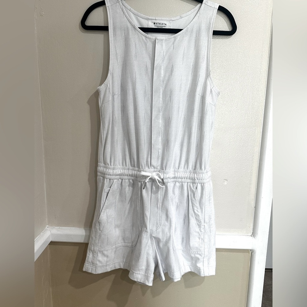 White Sleeveless Romper